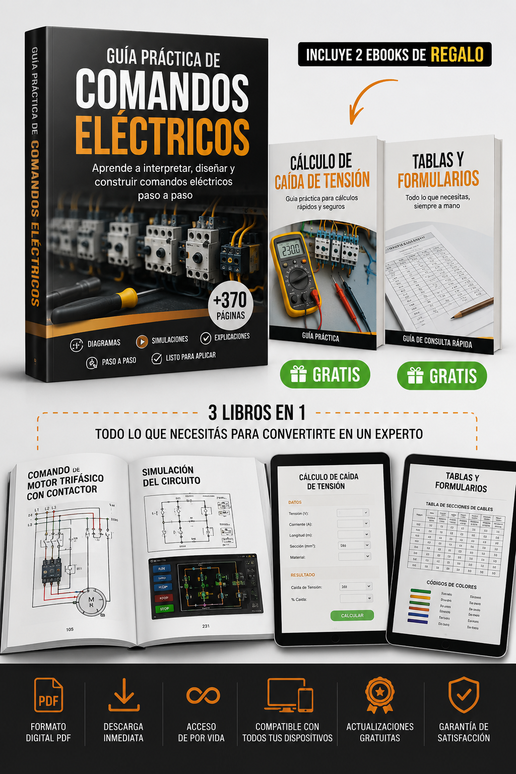 Manual de Comandos Eléctricos + 2 guias de regalo